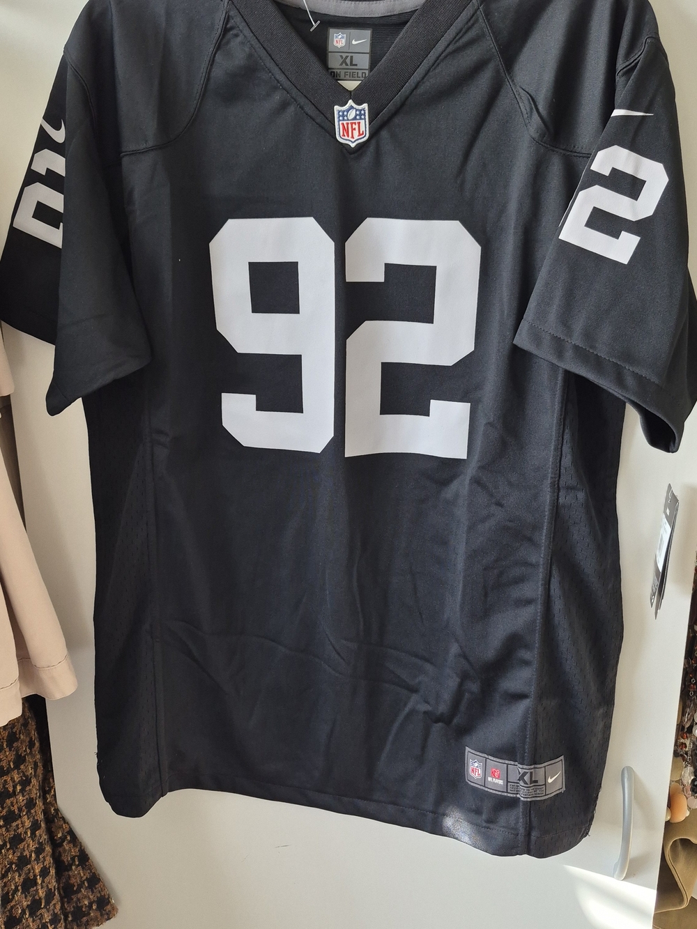 Nike NFL Raiders  Seymour Football Jersey Youth Sz XL